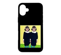 Pop Art Twin Girls Vintage Comic Halftone Graphic Case for iPhone 16 Plus