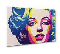Pop Art Woman Vol.2 Abstract Canvas Wall Art Print Ready to Hang, Framed Picture for Living Room Bedroom Home Office Décor, 30x20 Inch (76x50 cm)