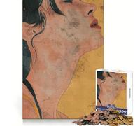 Pop Art Women Sexy Jigsaw Puzzle 1000 Piece for Teenagers Brain Workout Toy Serene Time Art Assembly Seasonal Gift (38x26cm)