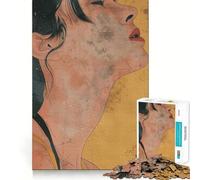 Pop Art Women Sexy Jigsaw Puzzles for Teenagers 1000 Piece Wise Think Toy Gentle Leisure Tight Cut Santa Wish List (38x52cm)