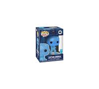 Pop! Artist Series: Marvel Infinity Saga - Object - Cap America - Blue - Avengers - Collectable Vinyl Figure - Includes Premium Plastic Protector