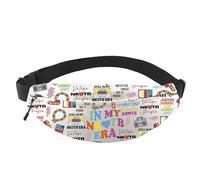 Pop Band Gift Music Band Themed Crossbody Waist Pack Classic Rock Concert Gift for Music Lover (NK TB WB EU)