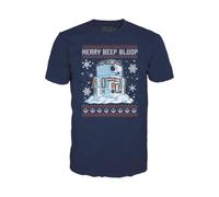POP Boxed Tee: tar Wars Holiday - R2D2 snowman - Small - (S) | Official Merch - Short Sleeve Graphic T-Shirt - Birthday Gift Idea for Fans and Collectors