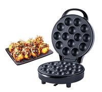 Pop Cake Maker, 750W Electric Cupcake Machine with Non-stick Coating & LED Indicator, Double-sided Takoyaki Maker for Birthday & Holiday Parties