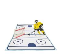 POP CARD EXPRESS Hockey Greeting Card - Pop Up Birthday Card Congratulations Card Retirement Card Thank You Card Anniversary Card for Dad Son Sp