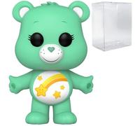 POP Care Bears 40th Anniversary - Wish Bear Funko Vinyl Figure (Bundled with Compatible Box Protector Case), Multicolored, 3.75 inches