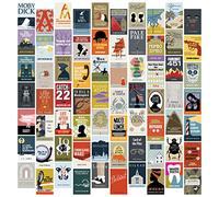 Pop Chart | Notable Novels Wall Collage Kit | 70 Pcs 4" x 6" Art Prints | Literature Decor for Home, Dorm, or Classroom | 100% Made in the USA