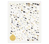 Pop Chart The Diagram of Dogs Poster, Multi-Colour, 16 x 20 Inch