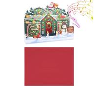 Pop Christmas Cards | Pop Christmas Greeting Cards with Light and Music - Holiday Greetings Expressing Specific Sentiments To Friends Family Kids Parents Dad Mom Husband Wife Son Daughter