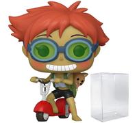 POP Cowboy Bebop - Edward on Scooter with EIN [Corgi] Funko Pop! Vinyl Figure (Bundled with Compatible Pop Box Protector Case), Multicolor, 3.75 inches