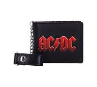 Pop culture & Characters AC/DC Logo Leather Lightning Chained Wallet Purse | Wallets