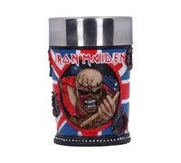 Nemesis Now B4126M8 Iron Maiden Shot Glass 7cm Blue, Resin w/Stainless Steel Insert