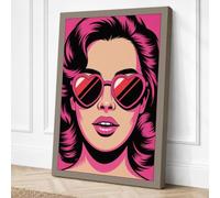 Pop Culture Icon Pop Art Canvas Wall Art Print 18x12 Inch