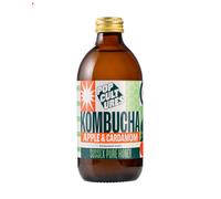 Pop Cultures Apple & Cardamom Kombucha - Luxury Non Alcoholic Drink, Case of Six Bottles