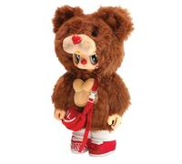 Pop Cuppo Rebel Bear & Bag Movable Plush Toys for Toddlers & Collectables