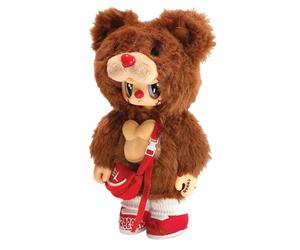 Pop Cuppo Rebel Bear & Bag Movable Plush Toys for Toddlers & Collectables