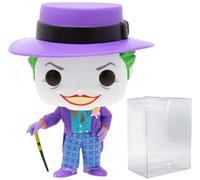 POP DC Heroes: Batman 80th - Joker with Hat (1989) Funko Pop! Vinyl Figure (Bundled with Compatible Pop Box Protector Case), Multicolored, 3.75 inches