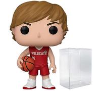POP Disney 100: High School Musical - Troy Bolton Funko Vinyl Figure (Bundled with Compatible Box Protector Case), Multicolor, 3.75 inches