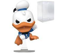 POP Disney: Donald Duck 90th Anniversary - Angry Donald Duck Funko Vinyl Figure (Bundled with Compatible Box Protector Case), Multicolor, 3.75 inches