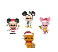 Pop! Disney Holiday (Only Winnie the Pooh is Flocked) 4-Pack