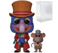 POP Disney Holiday: The Muppet Christmas Carol - Gonzo as Charles Dickens with Rizzo Funko Vinyl Figure (Bundled with Compatible Box Protector Case) Multicolored 3.75 inches