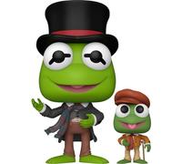 POP Disney Holiday: The Muppet Christmas Carol - Kermit The Frog and Robin as Bob Scratchit with Tiny Tim Funko Vinyl Figure (Bundled with Compatible Box Protector Case) Multicolored 3.75 inches