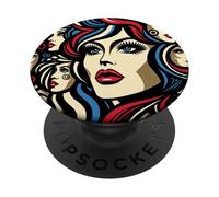 Pop Diva Muses: Bold Retro Reflections PopSockets Adhesive PopGrip