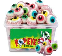 Pop Eye Gummy Candy, 60 Pack, Fruity Sour Filling, Halloween Treats, Gluten Free