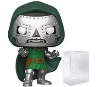POP Fantastic Four - Doctor Doom Funko Vinyl Figure (Bundled with Compatible Box Protector Case), Multicolor, 3.75 inches