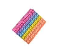 Pop Fidget It Notebook, Push Bubble A5 Sprial Notebook Fidget Toys, Cute Composition Notebooks, College Ruled Notebooks, Protable for School Office Gifts (Peachy Rainbow)