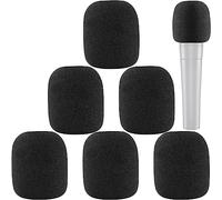 Pop Filter for SM58 Microphone Windscreen Foam Cover for Shure SM58 SM48 Microphone Cover Replacement for ChromLives Noise Reduction Black 6 Pack
