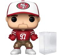 POP Football: 49ers - Nick Bosa Funko Vinyl Figure (Bundled with Compatible Box Protector Case), Multicolor, 3.75 inches