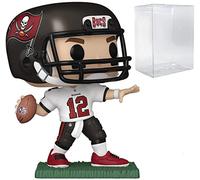 POP Football: Buccaneers - Tom Brady (Away Jersey) Funko Vinyl Figure (Bundled with Compatible Box Protector Case), Multicolor, 3.75 inches