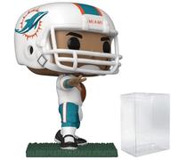 POP Football: Dolphins - Tua Tagovailoa (Away Uniform) Funko Vinyl Figure (Bundled with Compatible Box Protector Case), Multicolor, 3.75 inches