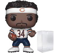 POP Football Legends: Bears - Walter Payton Funko Vinyl Figure (Bundled with Compatible Box Protector Case), Multicolor, 3.75 inches
