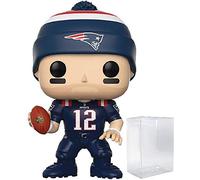 POP Football: Patriots - Tom Brady (Color Rush) Funko Vinyl Figure (Bundled with Compatible Box Protector Case)