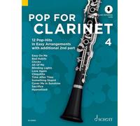 Pop For Clarinet 4 Vol. 4 1-2 clarinets (easy) with Online material 12 Pop-Hits