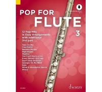 Pop For Flute 3 Band 3 Book and Audio Online 1-2 Flutes Schott Music
