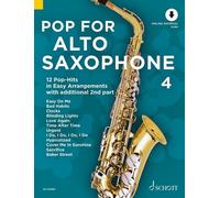 Pop For Saxophone 4 Band 4 Book and Media Online 1-2 Alto Saxophone Schott Music