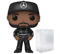 POP Formula One - Lewis Hamilton (AMG Petronas) Funko Vinyl Figure (Bundled with Compatible Box Protector Case), Multicolor, 3.75 inches