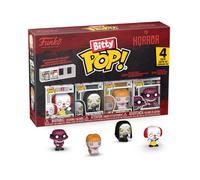 POP Funko Bitty 4 Pack: Horror - Pennywise, The Nun, Annabelle & More | Official Merch - Tiny 0.9 inch Figures with Display Shelf - Cake Topper, Party Bag and Stocking Filler Gift