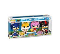 POP Funko Games: Sonic the Hedgehog 4 Pack - Sonic, Tails, Amy, Shadow | Official Merch - Collectable Vinyl Figurine for Shelf Display - Birthday Gift Idea for Fans and Collectors