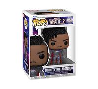 POP Funko Marvel What If: Infinity King Killmonger | Official Superheroes Merch - Collectable Vinyl Figurine for Shelf Display - Birthday Gift Idea for Fans and Collectors