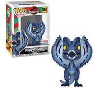POP Funko Movie Jurassic Park Exclusive Dilophosaurus #550 with Free Acrylic Case