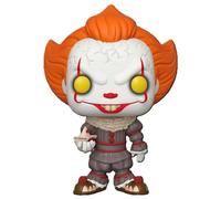 POP Funko Movies: It Chapter One - Pennywise with Boat (10 in) | Official Merch - Collectable Vinyl Figurine for Shelf Display - Birthday Gift Idea for Fans and Collectors