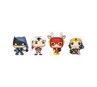 DC HAPPY HOLIDAY POCKET POP 4-PACK DC SUPER HEROES XMAS TREE GIFT BOX FUNKO