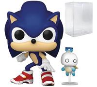 POP Games: Sonic The Hedgehog with Chao Funko Vinyl Figure (Bundled with Compatible Box Protector Case), Multicolor, 3.75 inches