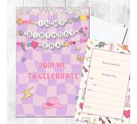 Pop Girl Era Invites Birthday Invitations & Envelopes (WRITE ON) New (Pack of 20 with envelopes)