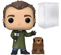 POP Groundhog Day - Phil Connors with Punxsutawney Phil Funko Vinyl Figure (Bundled with Compatible Pop Box Protector Case), Multicolored, 3.75 inches