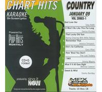 Pop Hits Monthly Country Karaoke Music CDG - January 2009